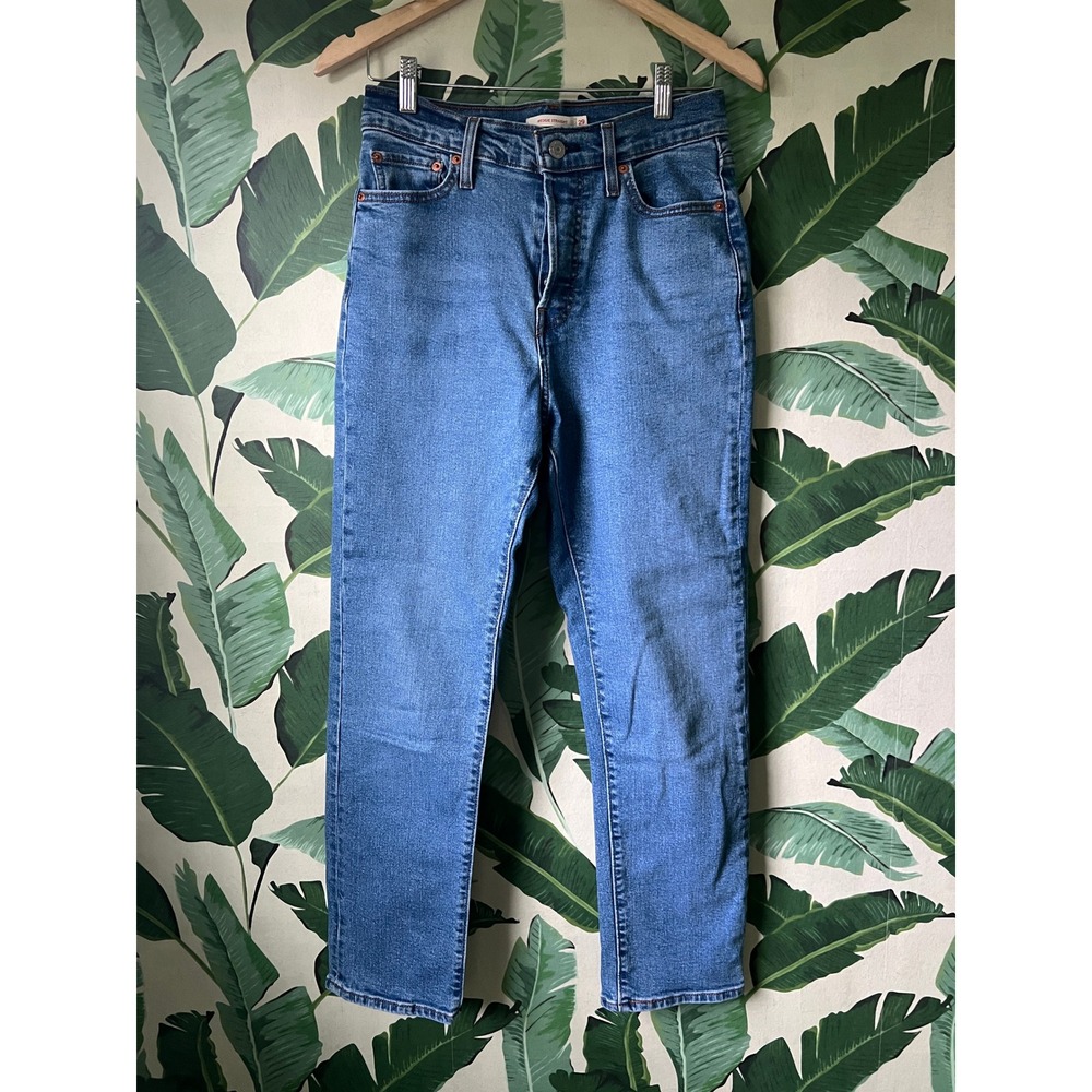 Levi's Wedgie‎ Straight Jeans High Rise Women 29 Blue